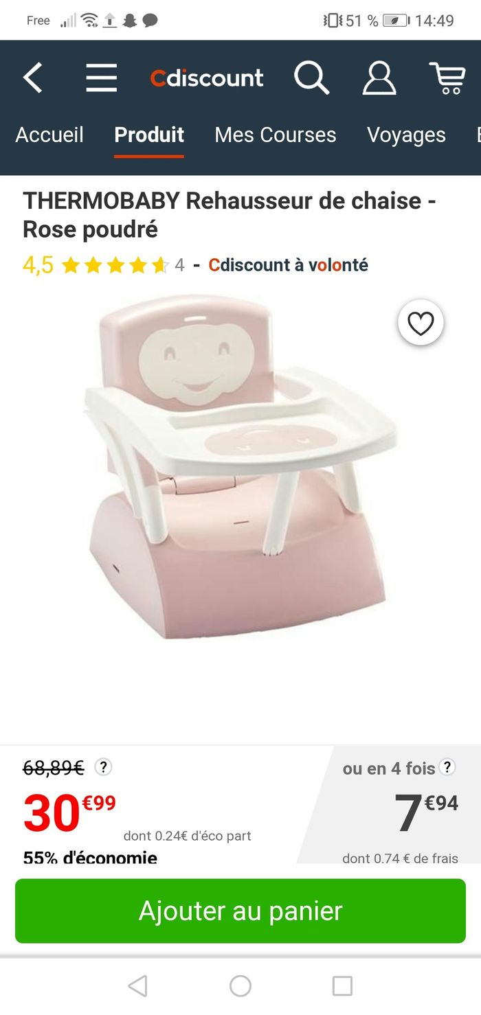 Adaptateur chaise