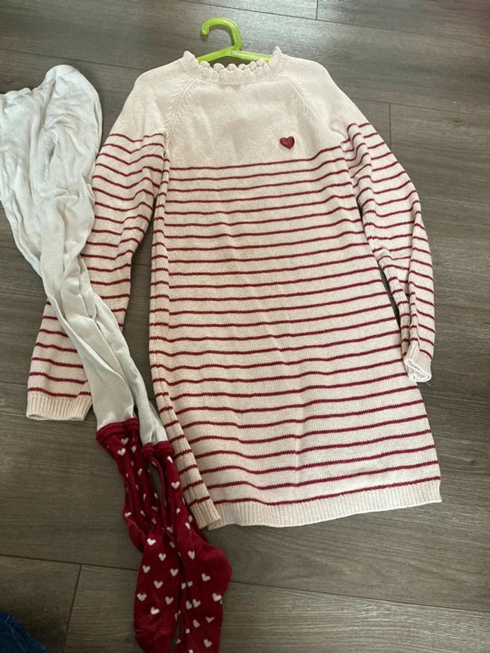 Robe Sergent Major 11 ans et collants 32/34