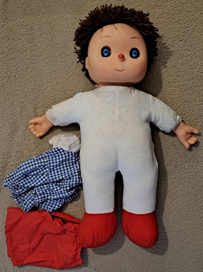 🪆 Ancien poupon clown 60cm - Gerca France - photo numéro 3