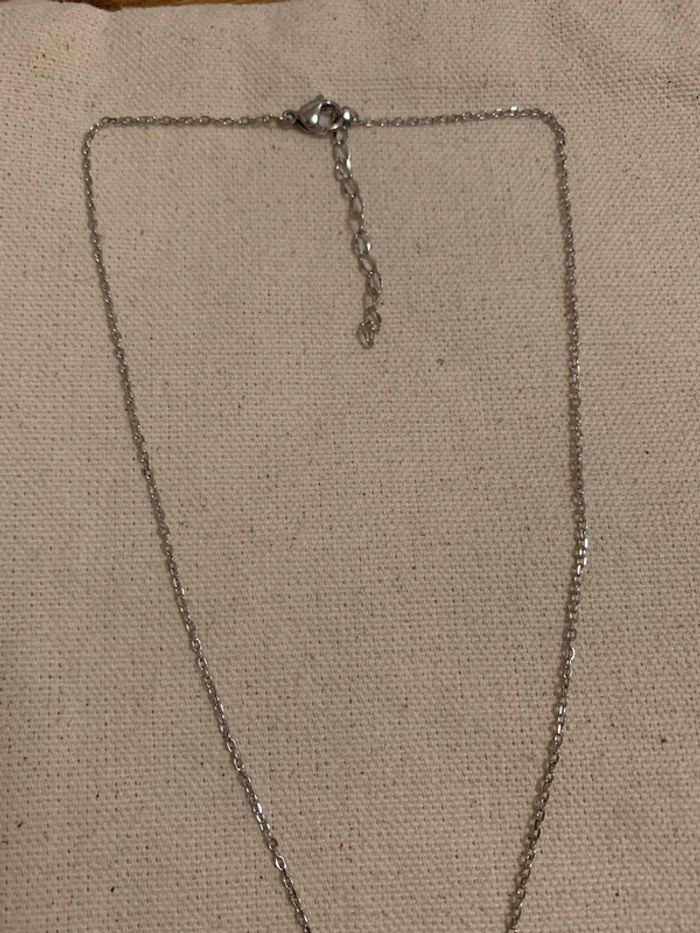 Collier pendentif Birth Stone • Argenté et Cristal - photo numéro 5