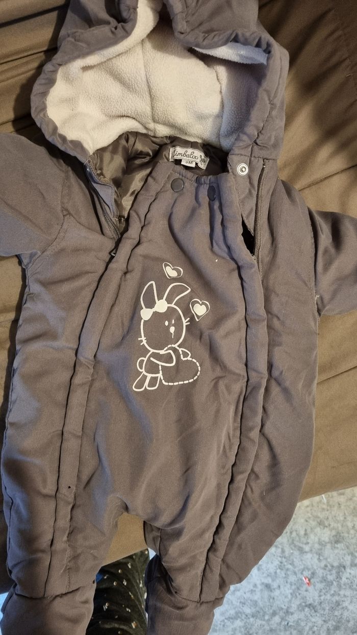 Combinaison manteau combipilote bébé fille - photo numéro 2