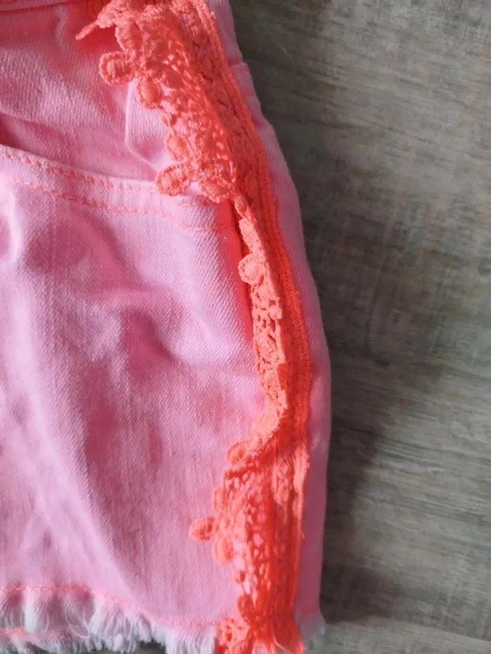 Short en jean rose 12 ans - photo numéro 3