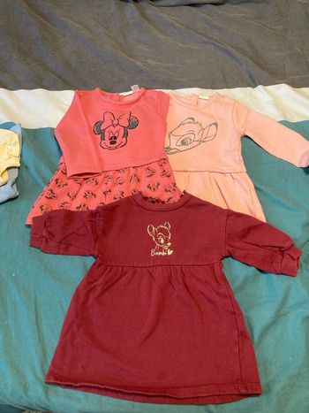 Lot de 3 robes bébé fille