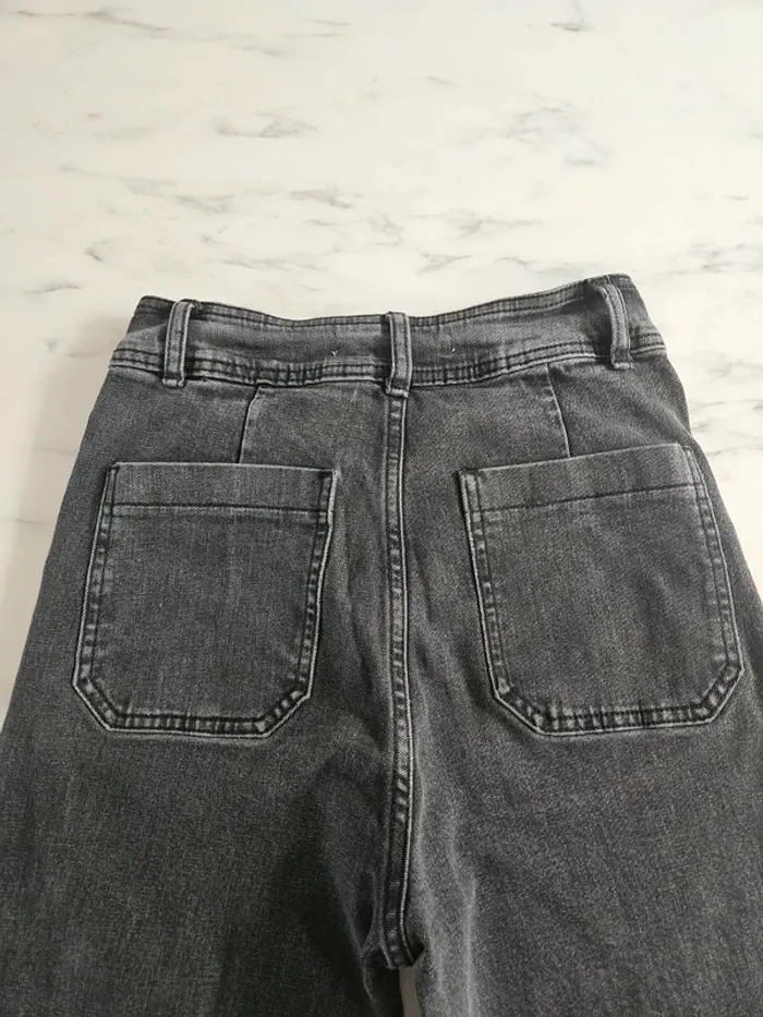 Oraije jeans gris taille haute S - photo numéro 6