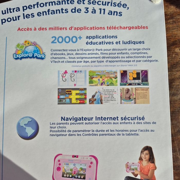Storio Max 2.0 Rose, Tablette console enfants tactile, éducative, 5 pouces, WiFi - photo numéro 3