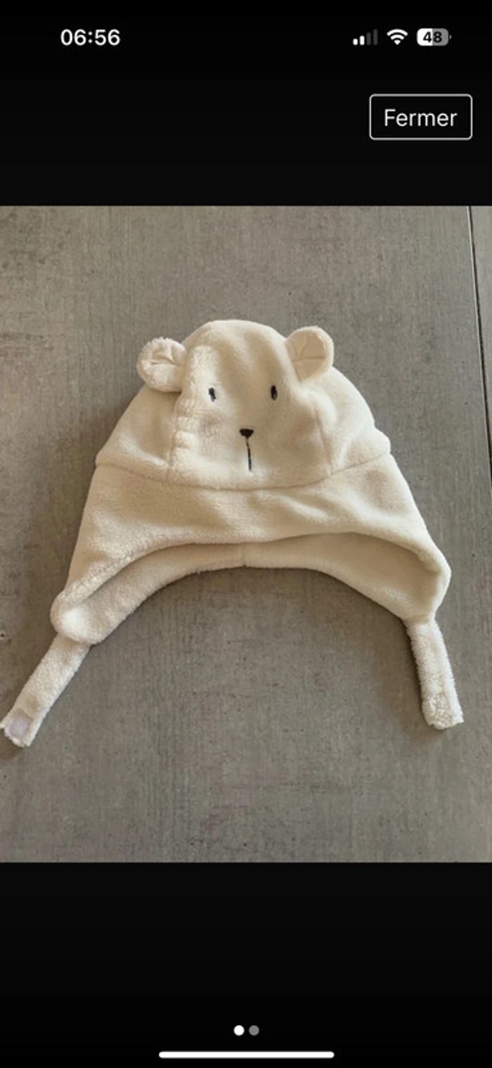 Bonnet ourson bébé