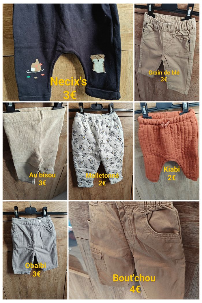 Lot 7 pantalons