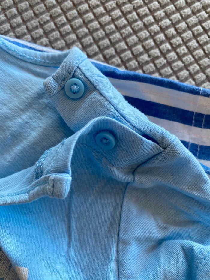 Ensemble marin bébé garçon ou fille polo t-shirt + short 24 mois 18/24mois m - photo numéro 7