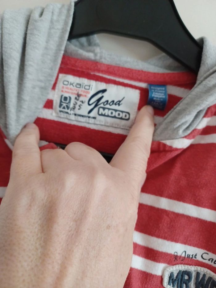 Veste zippée à capuche okaïdi 14 ans - photo numéro 2