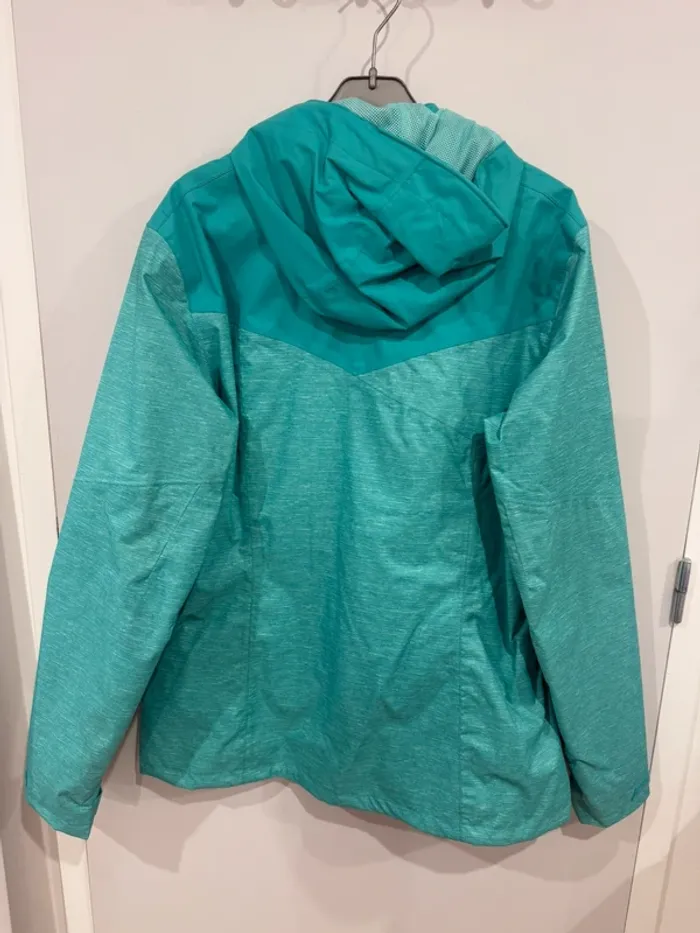 Veste imperméable bleu turquoise Quechua taille L - photo numéro 3