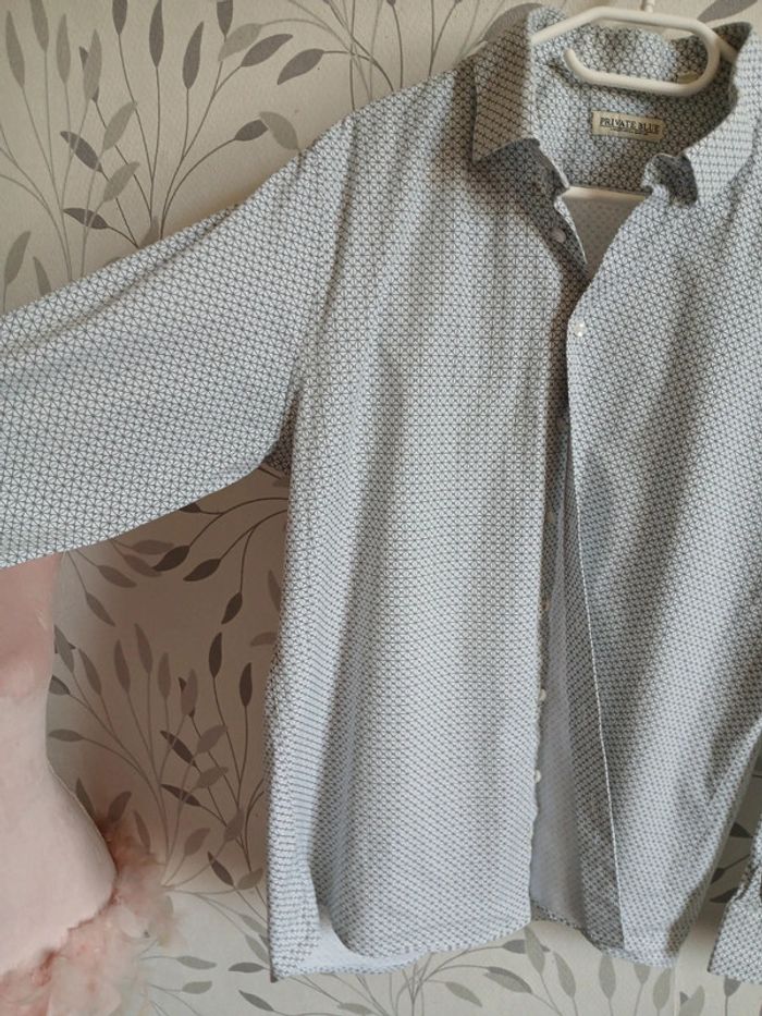 🍍 Chemise ML homme Private blue taille 3Xl - photo numéro 4