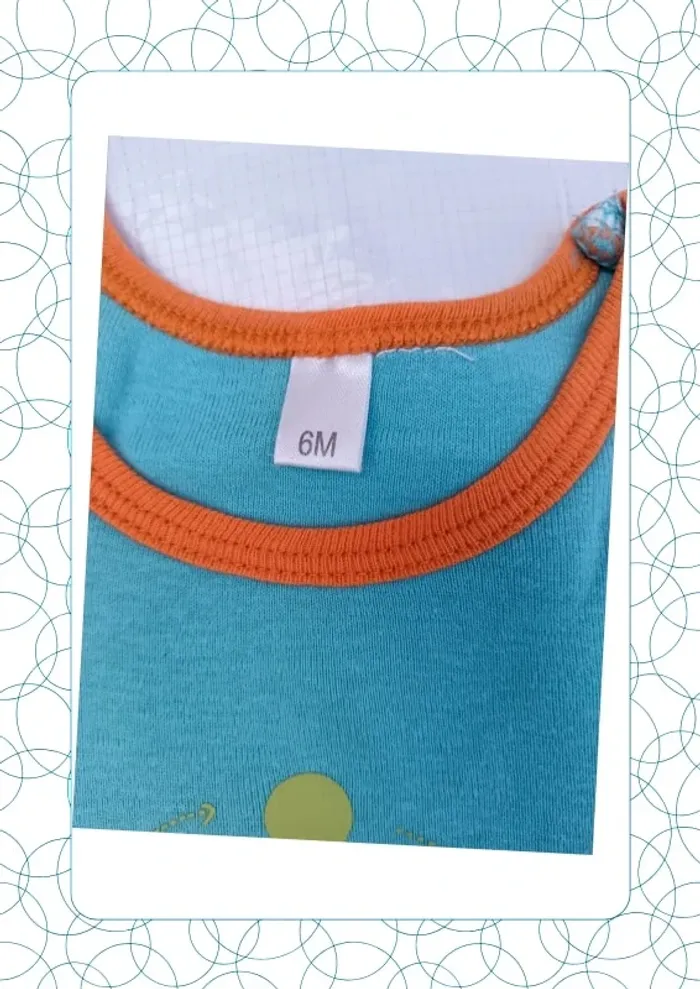 Tee shirt sans manche 6 mois La Halle - photo numéro 3