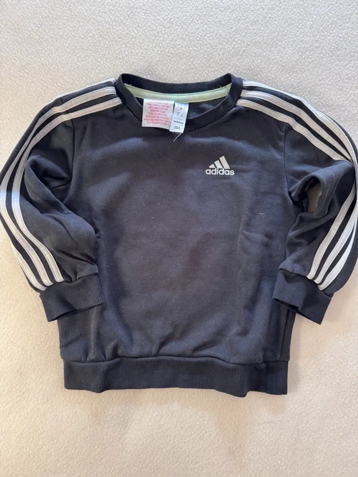 Sweat Adidas bébé – Noir – 18/24 mois – Classique & confortable - photo numéro 2