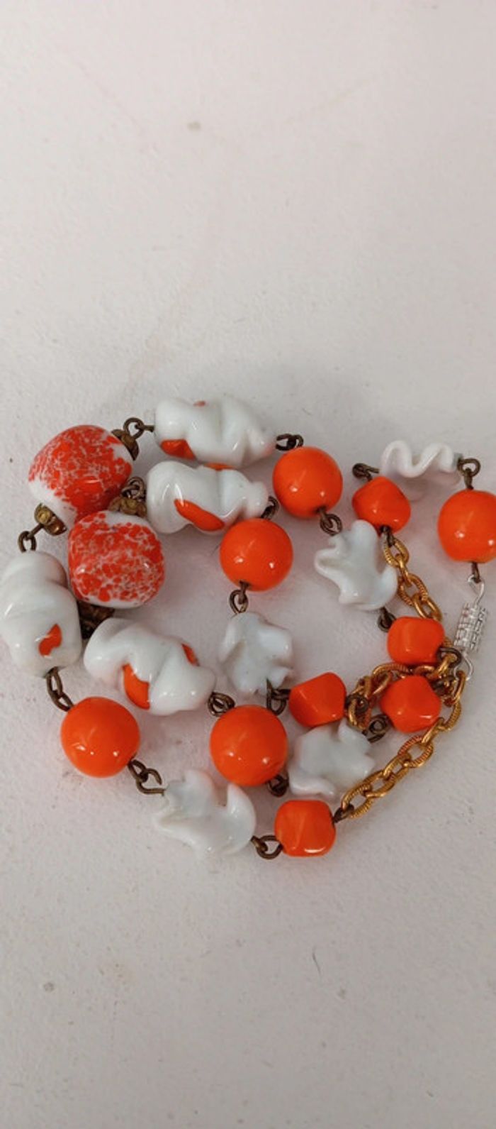 Collier orange vintage - photo numéro 4