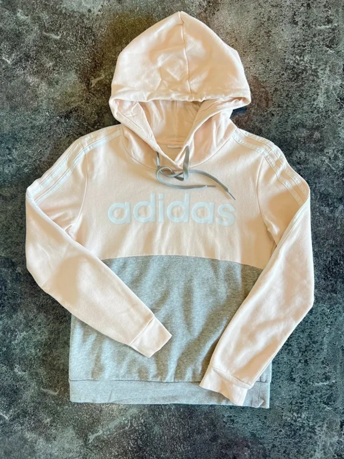 Sweat capuche sport femme Adidas taille S Sudadera deportiva mujer Felpa donna Kapuzenpulli Damen
