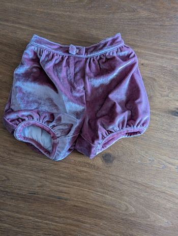 Short velours 9 mois