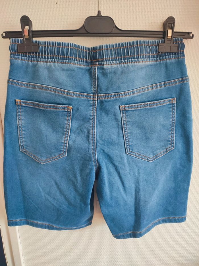 Short en jean taille élastique 13/14 ans - photo numéro 2