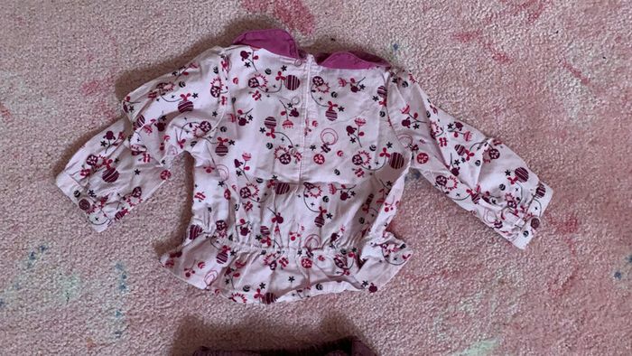 Ensemble velours pantalon et haut manches longues 3 mois - photo numéro 4
