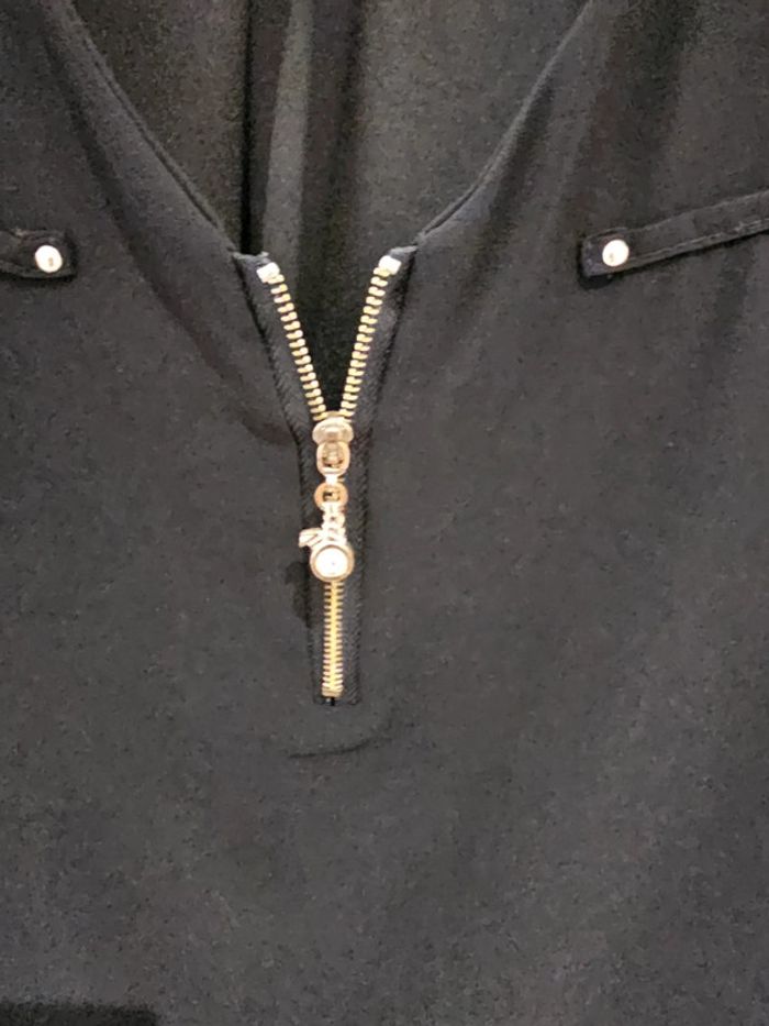 Haut en voile noir taille unique - photo numéro 2