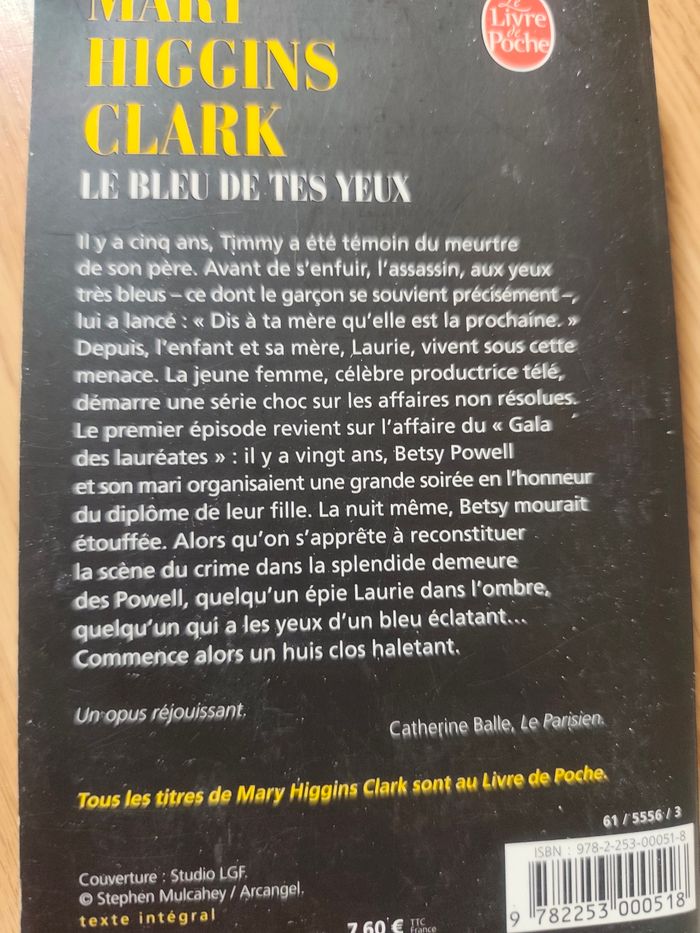 Lot de 3 livres de Mary Higgins Clark - photo numéro 3