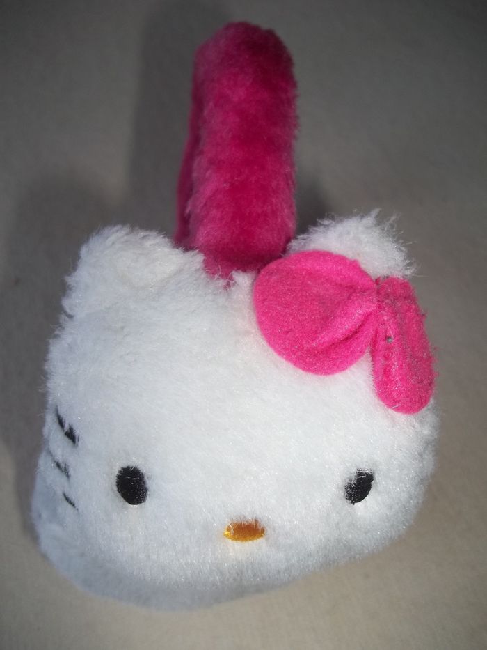 Cache-oreilles rose et blanc Hello Kitty - photo numéro 4