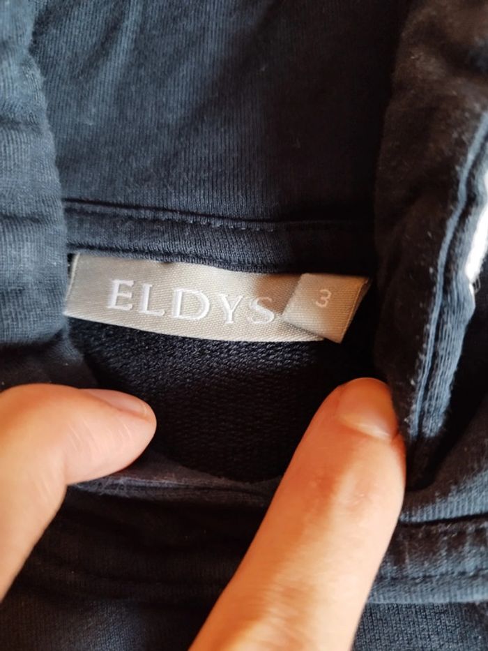 Sweat à capuche bleu marine taille 3 ans - photo numéro 2