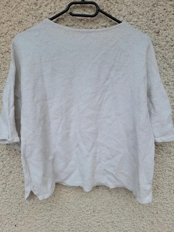 Haut vintage en laine coton oversize old money chic y2k ethnic - photo numéro 3