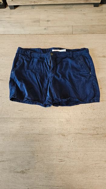Short femme bleu marine, Camaïeu, taille 42, peu mis