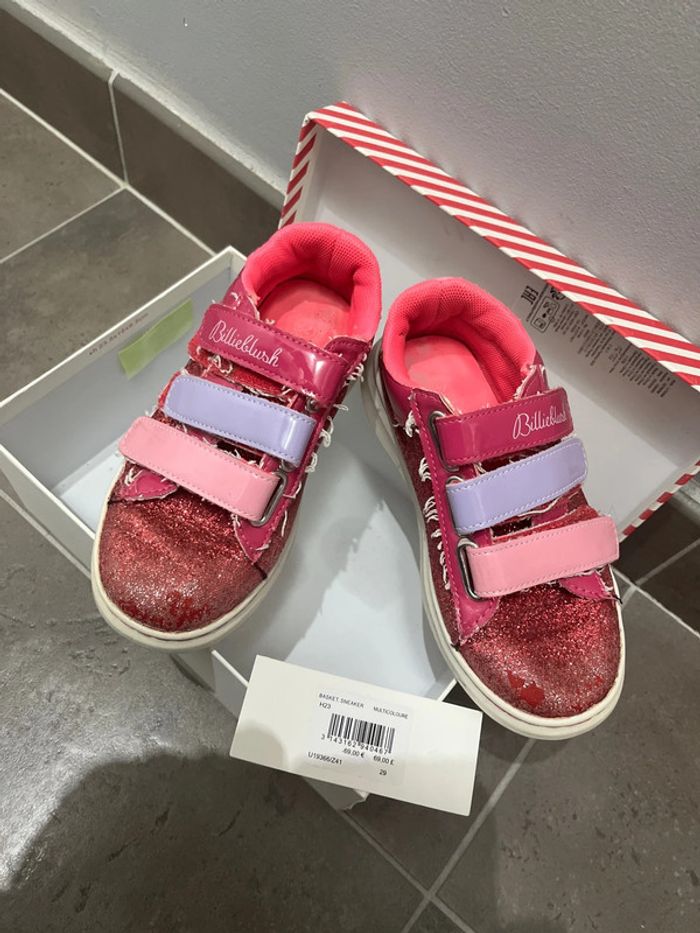 T 29 - baskets scratch rose paillettes billieblush - photo numéro 5
