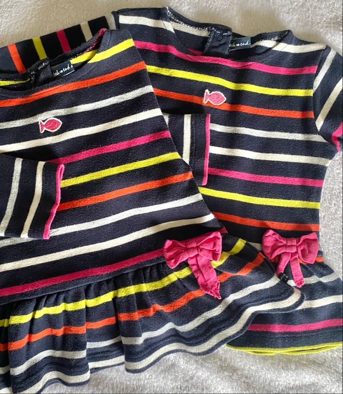 lot de 6 robes/tuniques bébé fille - 18 mois (manches courtes & longues) - photo numéro 3