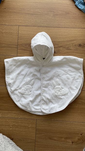 Cap de bain avec capuche motif lapin mixte serviette