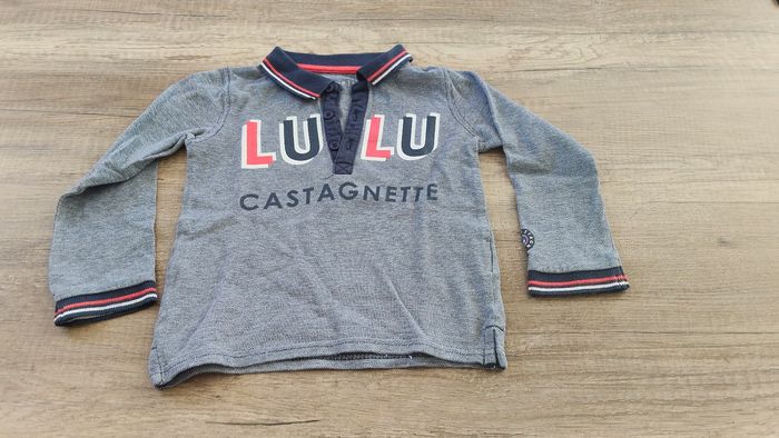 Polo tee-shirt Lulu castagnette 3 ans