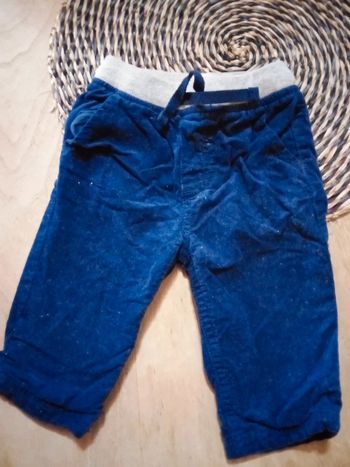 Pantalon bleu velours 6 mois