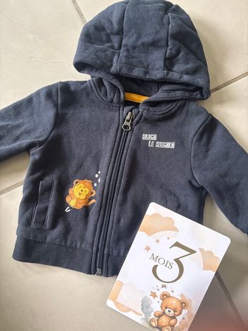 Veste zip 3 mois