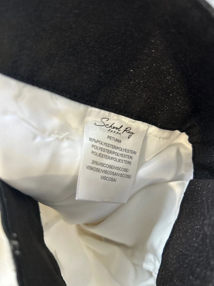 Pantalon School Rag blanc ceinture noire Pétunia 36 - photo numéro 6