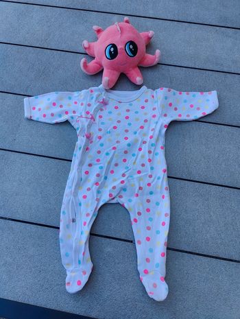 Pyjama à pois fille 3 mois