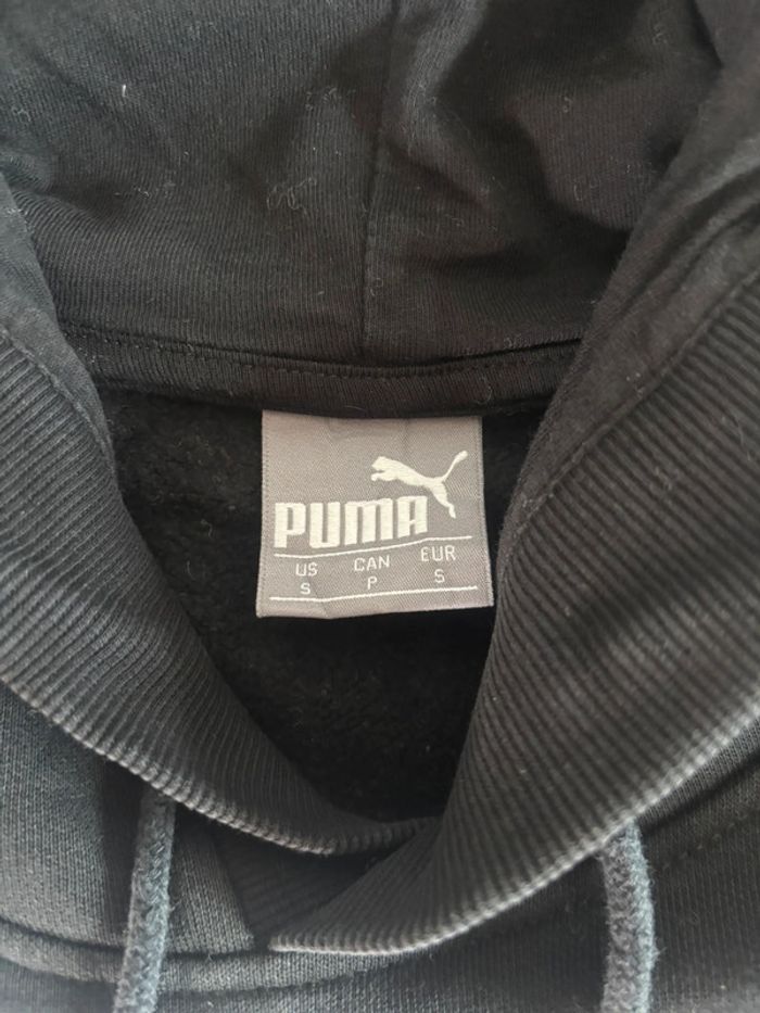 Sweat à capuche Puma imprimé blanc noir taille S - photo numéro 6