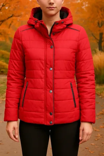 🌸Doudoune rouge Camaieu Taille 38🌸