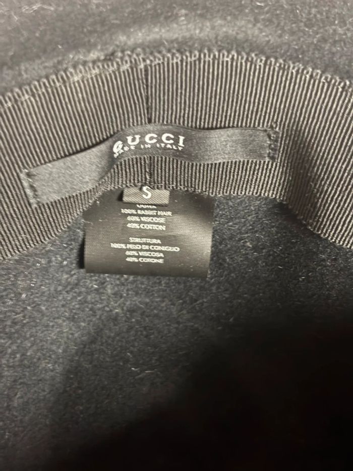 Chapeaux Gucci femme noir et turquoise taille s - photo numéro 9