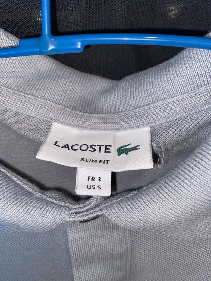 Polo Lacoste gris - photo numéro 6