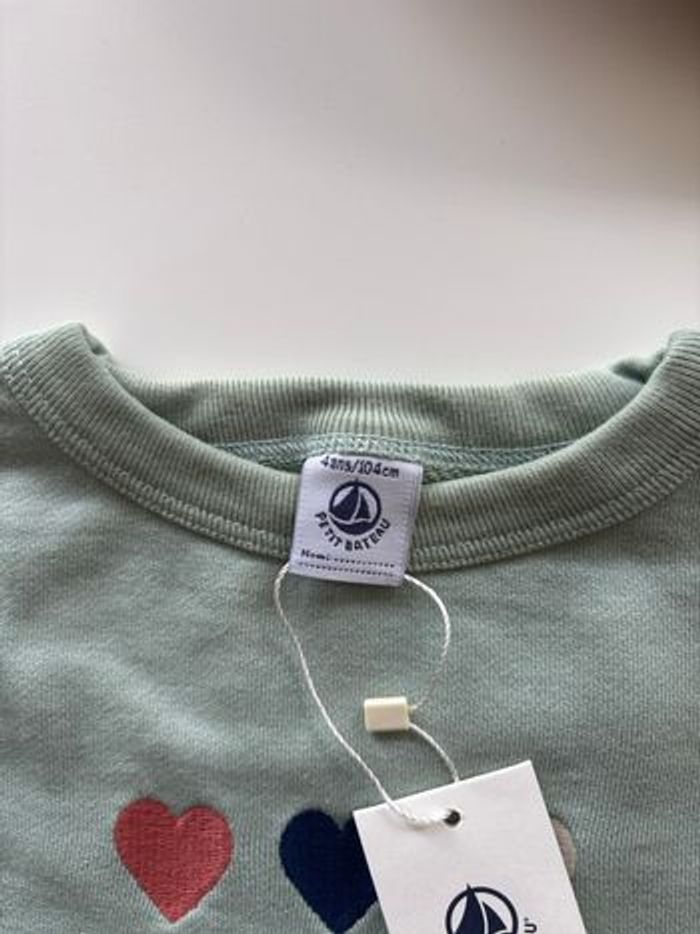 Sweat Petit Bateau – 4 ans / 104 cm – Neuf avec étiquette - photo numéro 2