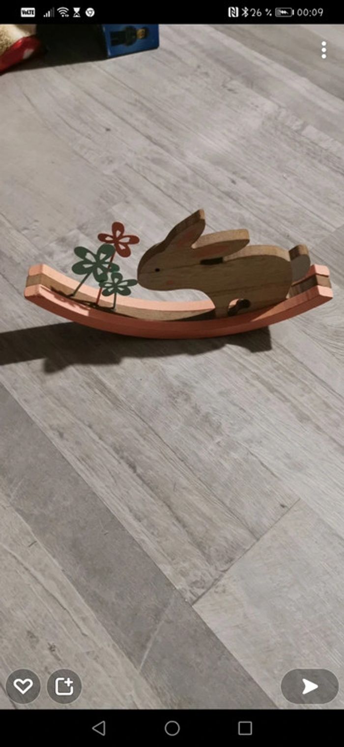 Décoration lapin bascule - photo numéro 2