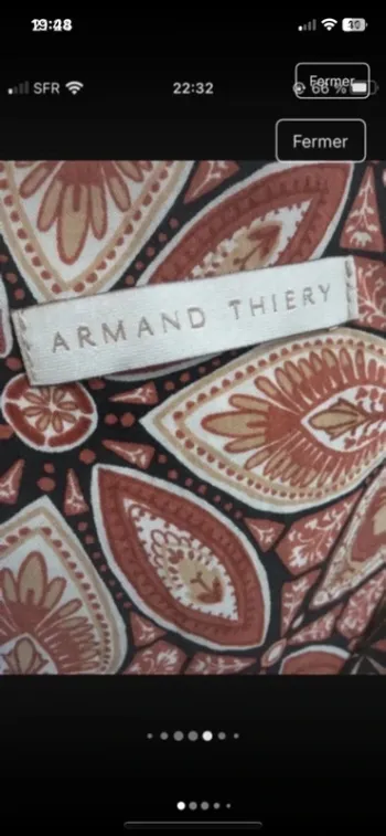 Superbe robe d’été lacet en daim en 40 de marque Armand Thiery en excellent état