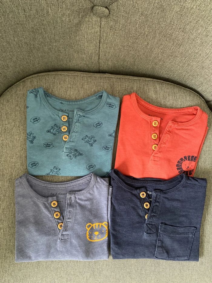 Lot de 4 t shirt manche longue - photo numéro 2