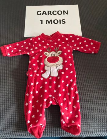 Pyjama noël 1 mois