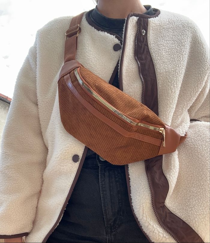 Sac à poitrine velours côtelé