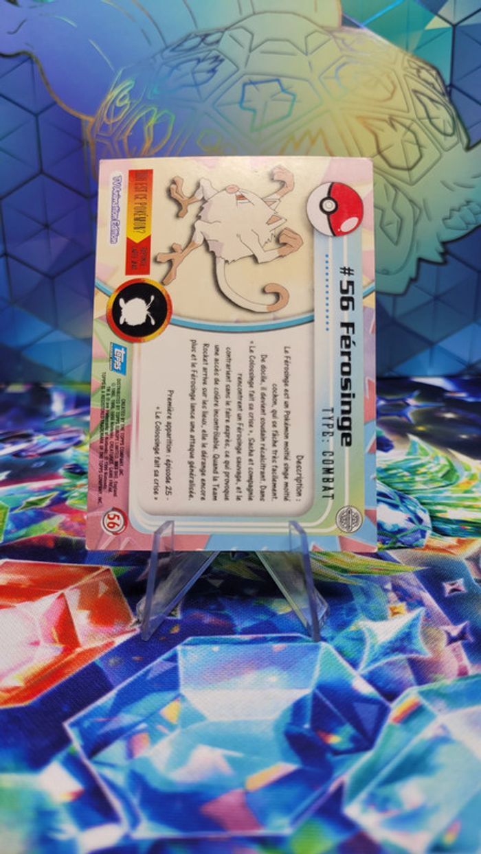 Carte Pokémon Topps n°56 Férosinge Series 1 FR Holo - photo numéro 2