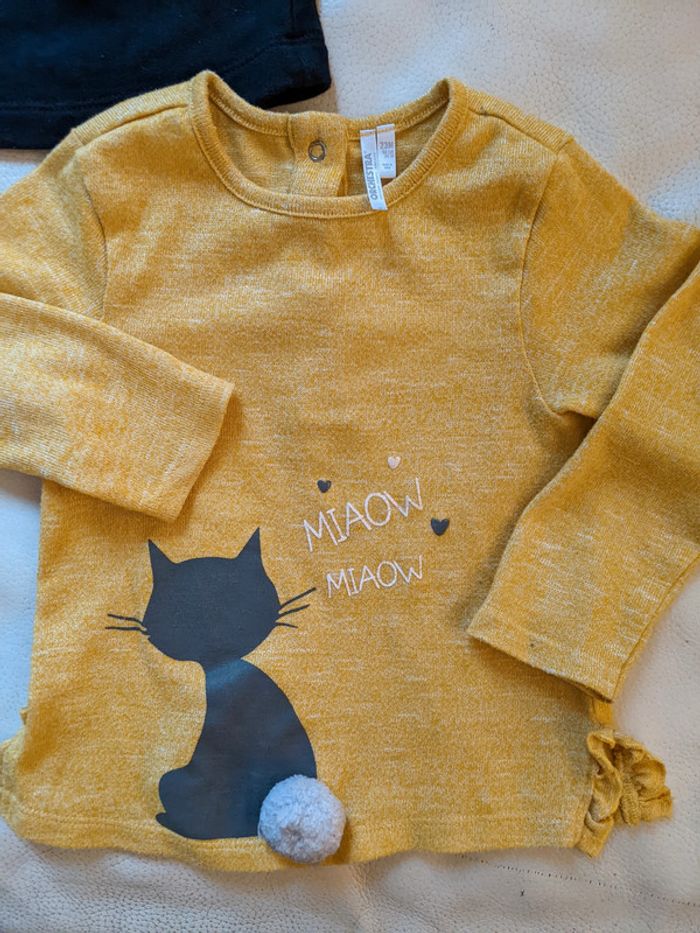 Lot de 2 sweats Jacadi Orchestra 23 mois 86 cm bébé fille - photo numéro 2