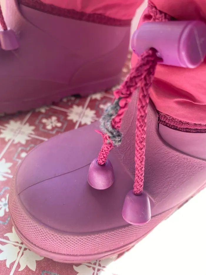Bottes hiver neige après-ski fourrés Décathlon 22/23 fille - photo numéro 3