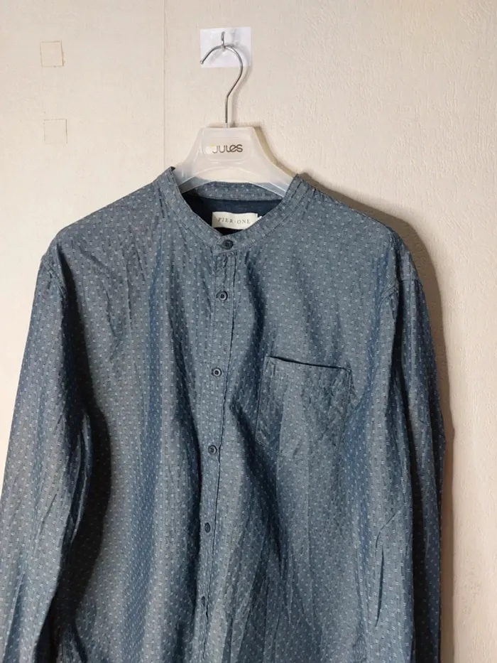 Chemise bleu imprimé pier.one - photo numéro 2